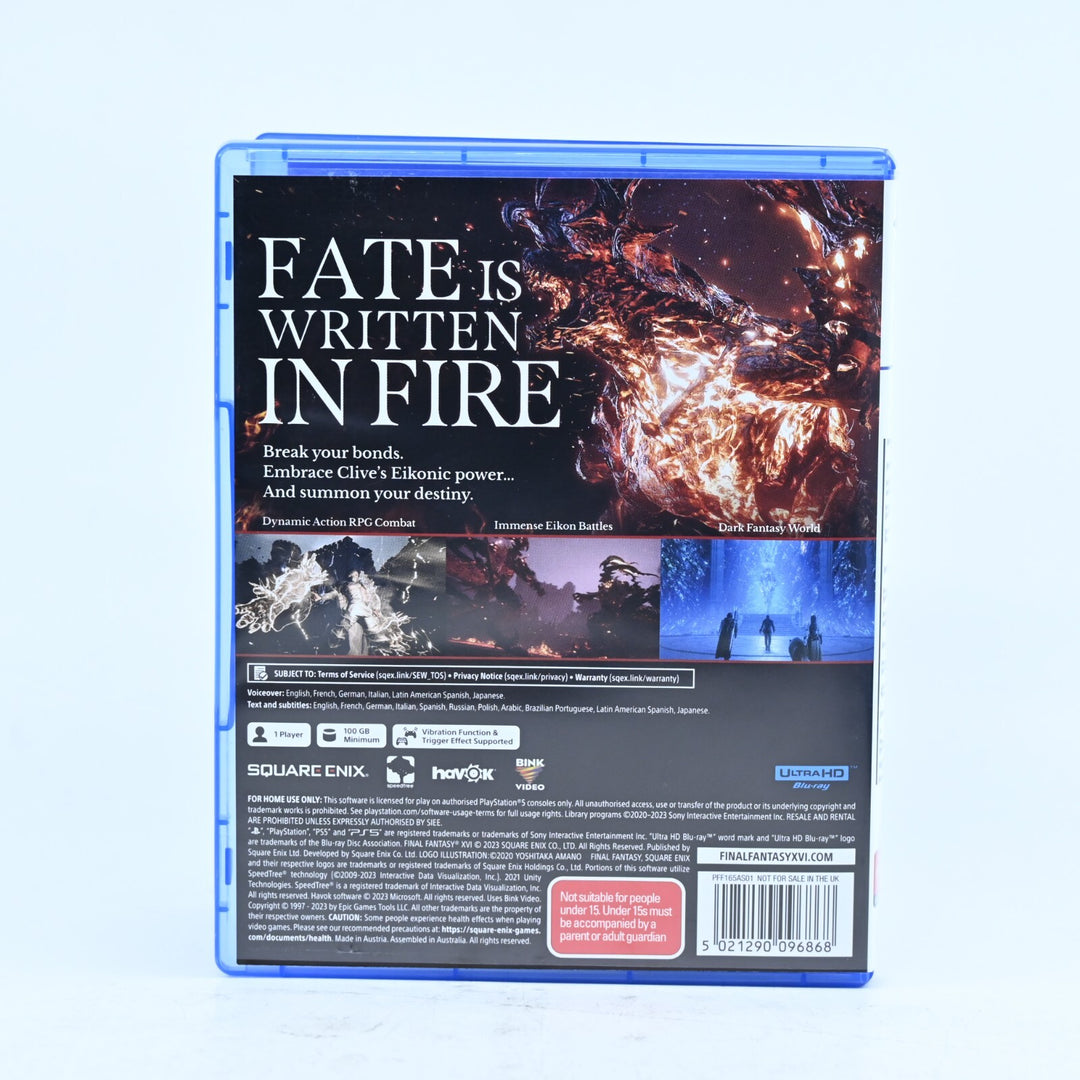 Final Fantasy XVI - Sony Playstation 5 / PS5 Game - FREE POST!