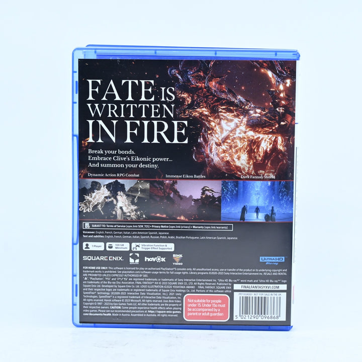 Final Fantasy XVI - Sony Playstation 5 / PS5 Game - FREE POST!