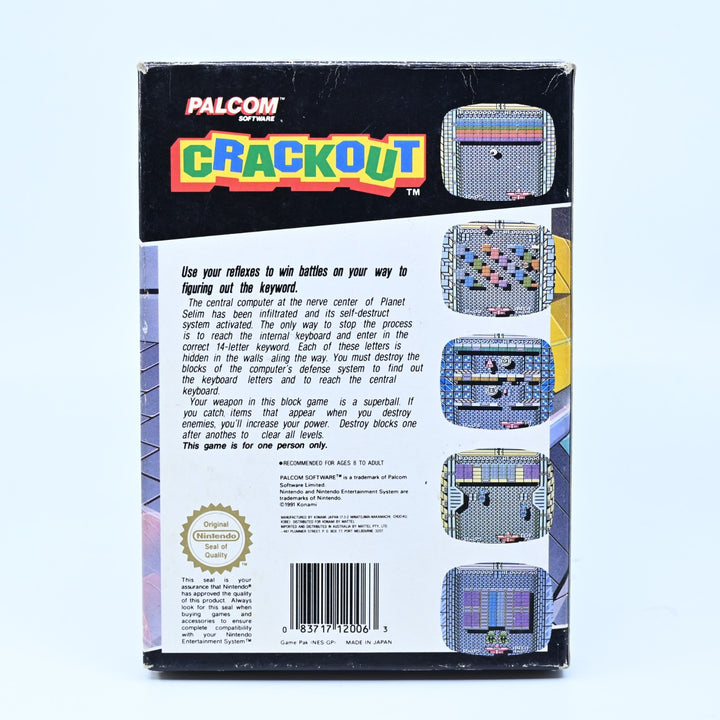 Crackout - Nintendo Entertainment System / NES Boxed Game - PAL - FREE POST!