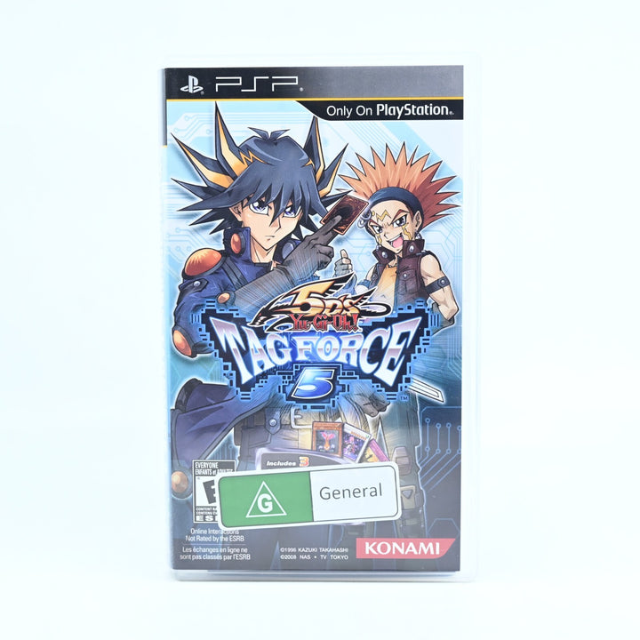 Yu-Gi-Oh! 5D's Tag Force 5 + Cards - Sony PSP Game + Manual - FREE POST!
