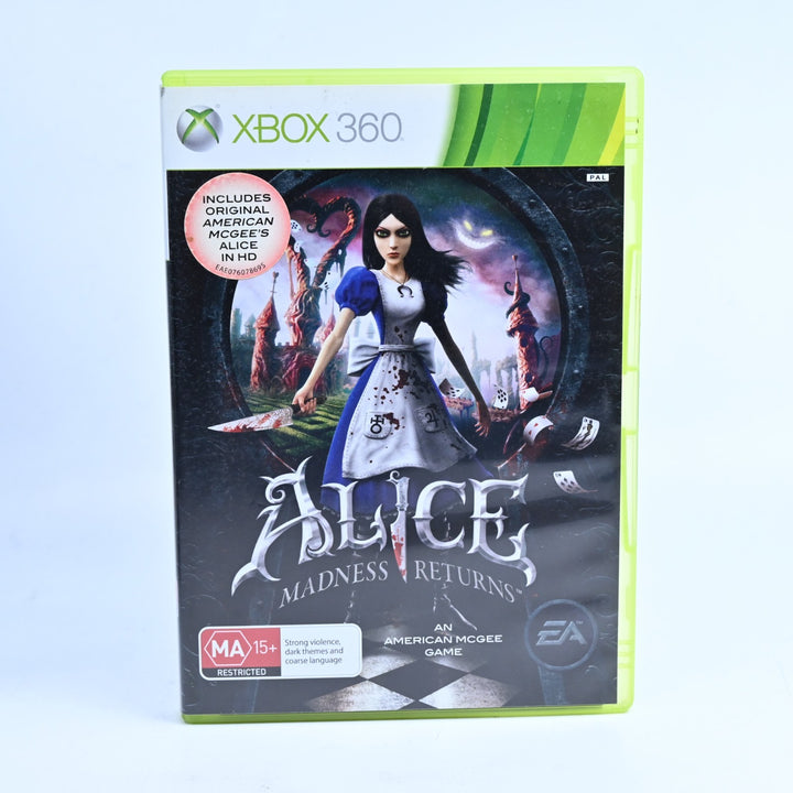 Alice Madness Returns - Xbox 360 Game + Manual - PAL - MINT DISC!