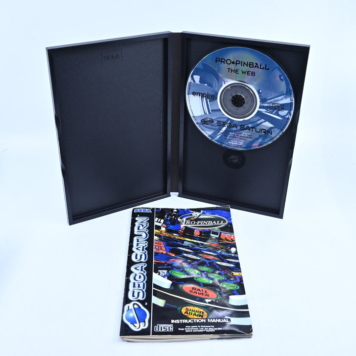 Pro Pinball - The Web - Sega Saturn Game + Manual - PAL - MINT DISC!