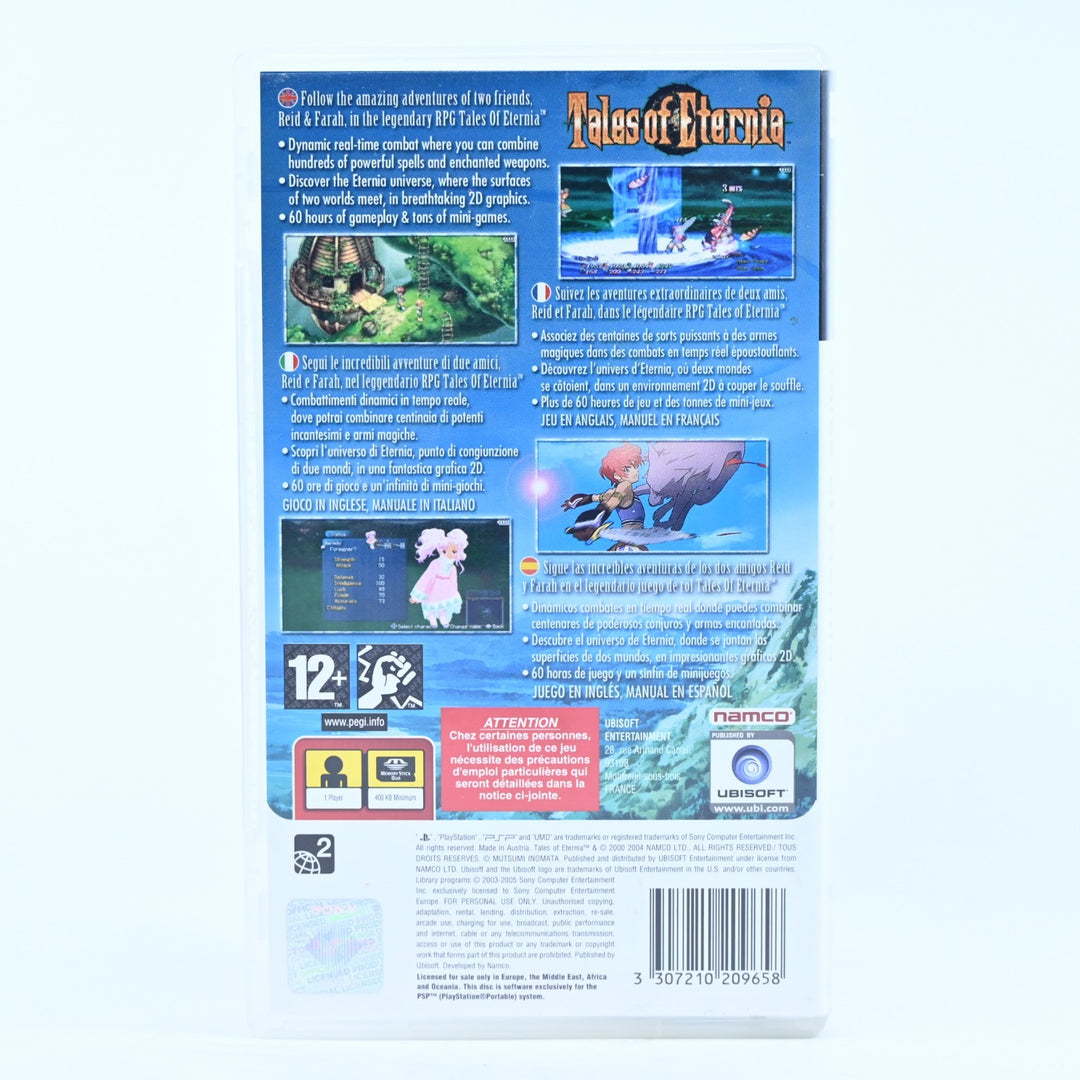 Tales of Eternia - Sony PSP Game + Manual - FREE POST!
