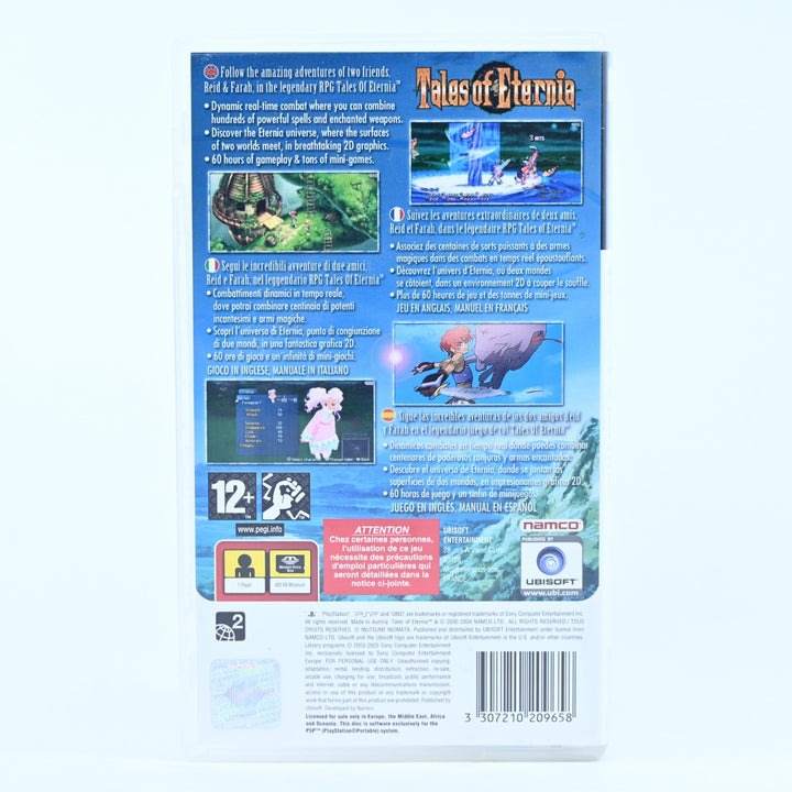 Tales of Eternia - Sony PSP Game + Manual - FREE POST!