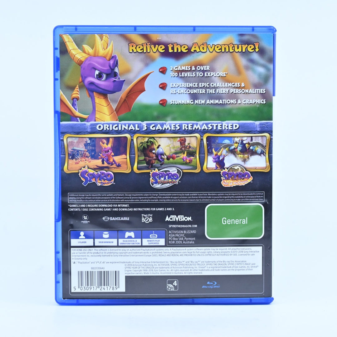 Spyro: Reignited Trilogy - Sony Playstation 4 / PS4 Game - FREE POST!