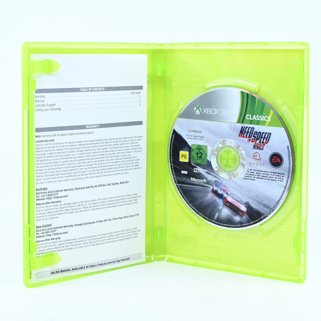 Need for Speed: Rivals - Xbox 360 Game + Manual - PAL - MINT DISC!