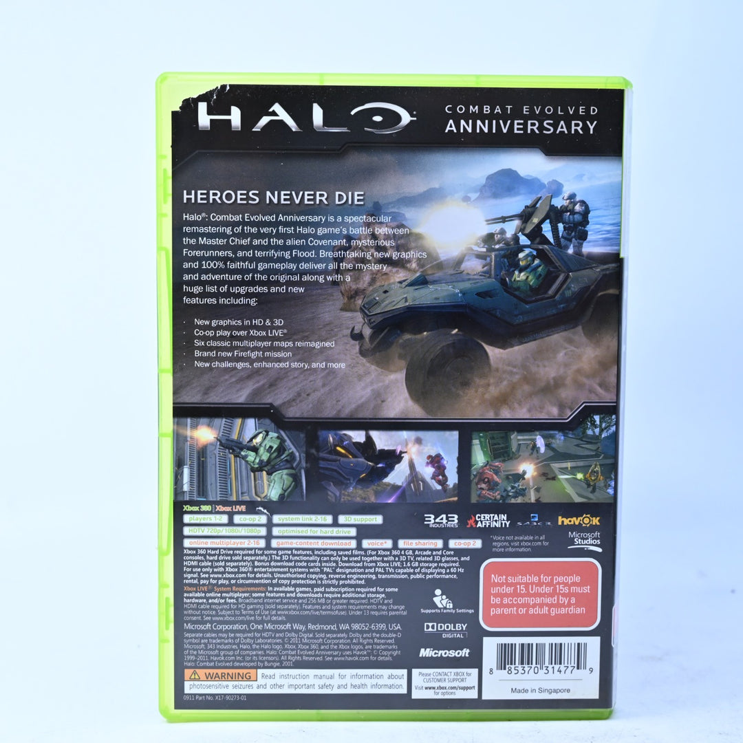 Halo: Combat Evolved Anniversary - Xbox 360 Game + Manual - PAL - MINT DISC!