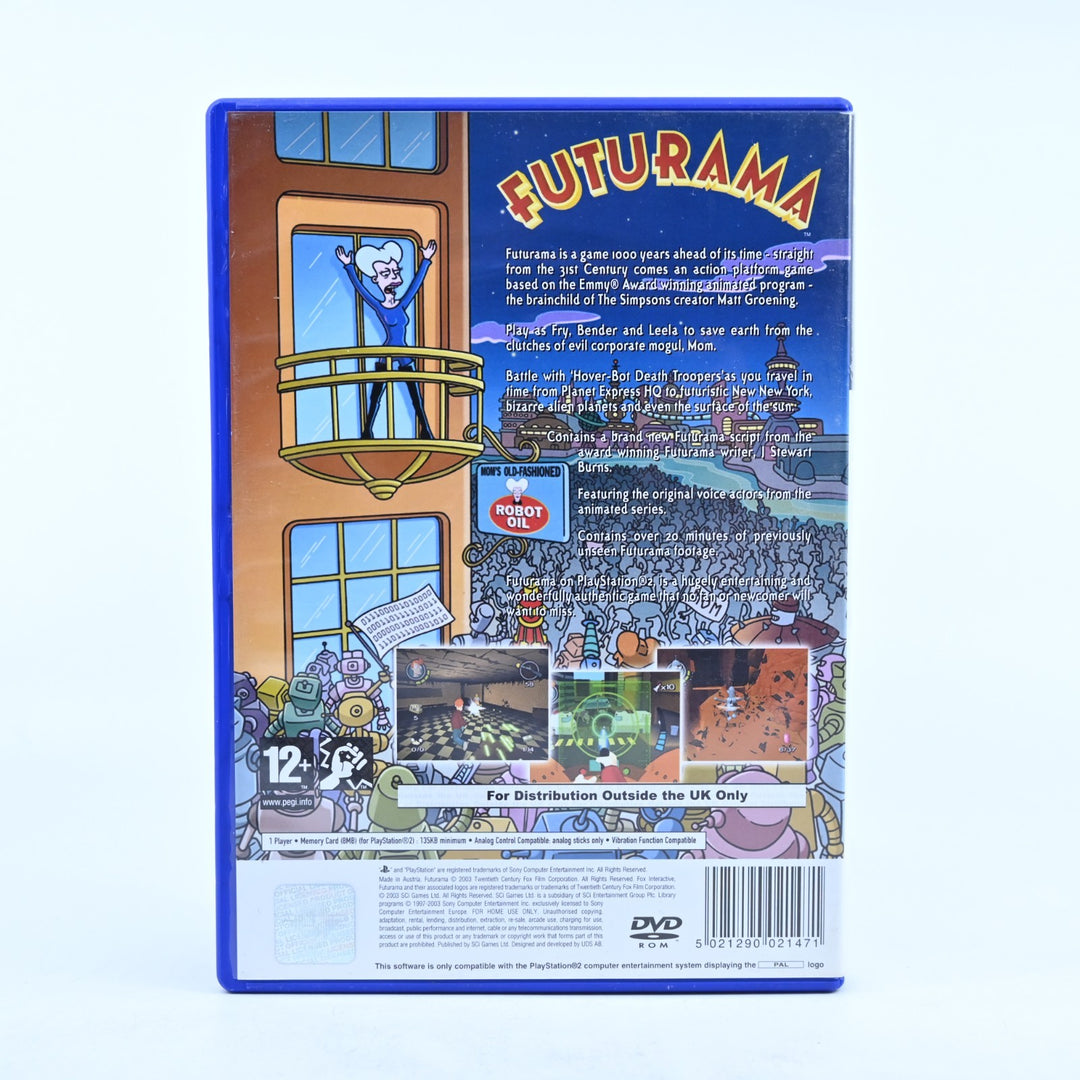 Futurama - Sony Playstation 2 / PS2 Game + Manual - PAL - MINT DISC!