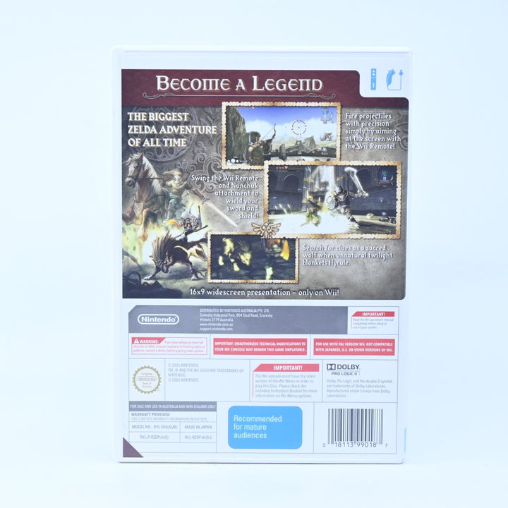 The Legend of Zelda: Twilight Princess - Nintendo Wii Game + Manual - PAL