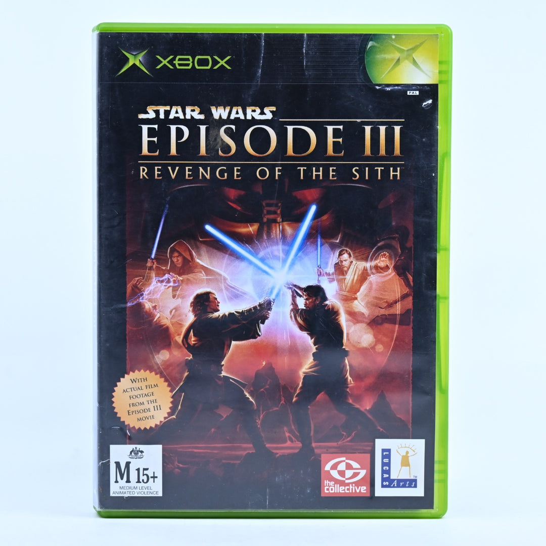Star Wars Episode III Revenge of the Sith - Original Xbox Game + Manual - PAL