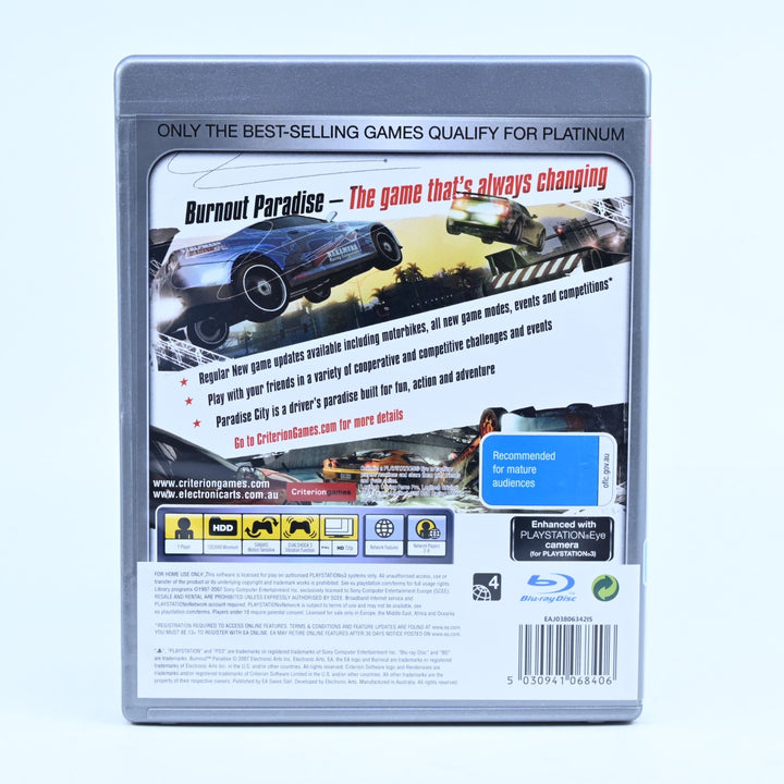 Burnout Paradise - Sony Playstation 3 / PS3 Game - MINT DISC!