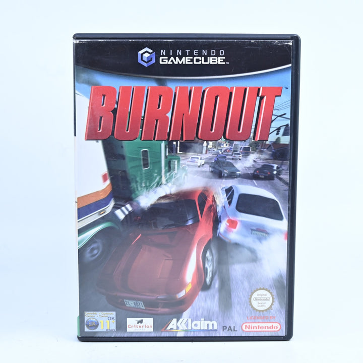 Burnout - Nintendo Gamecube Game + Manual - PAL - FREE POST!
