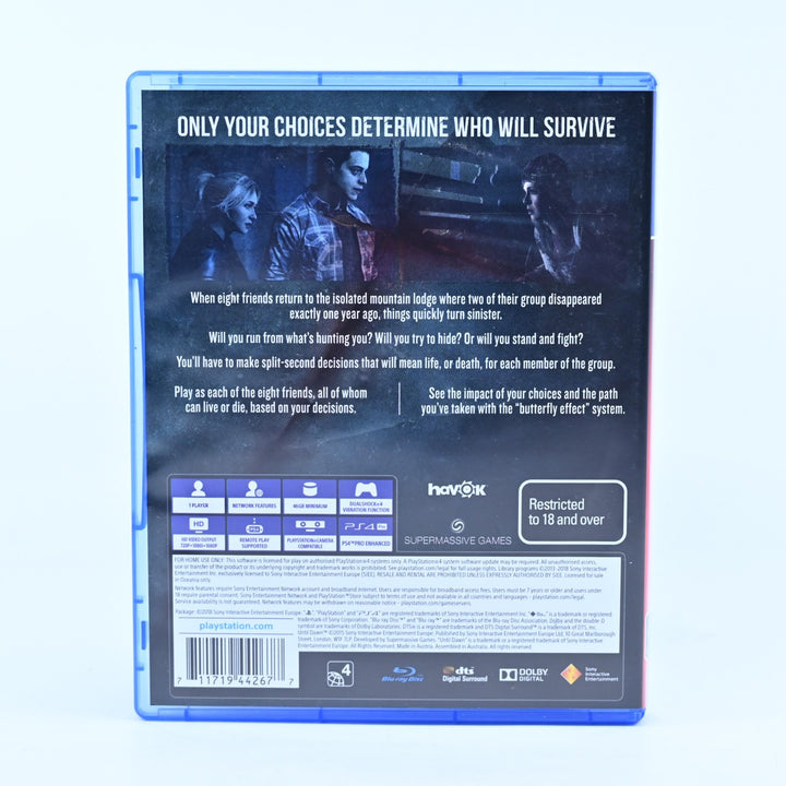 Until Dawn - Sony Playstation 4 / PS4 Game - MINT DISC!