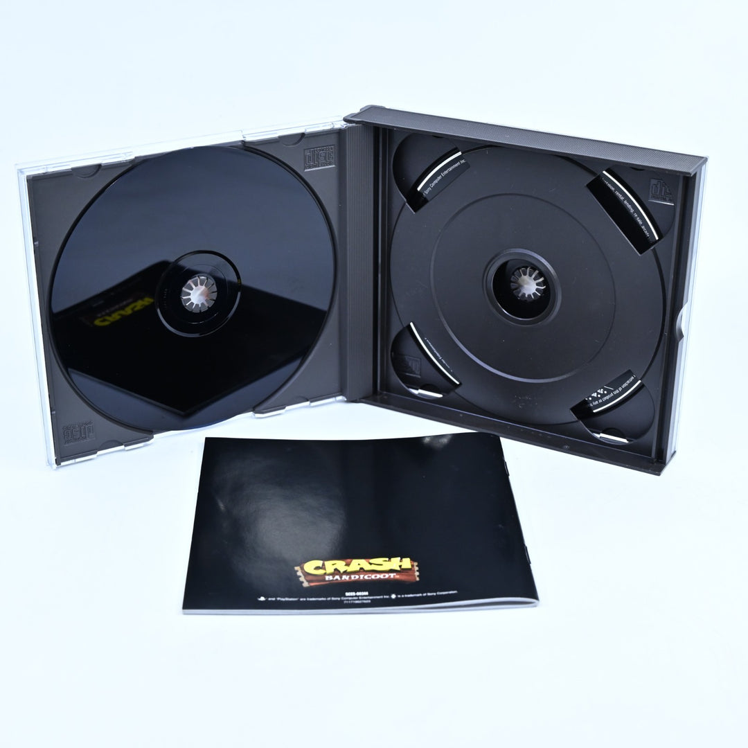 Crash Bandicoot - Includes Demo Disc- PS1 Game + Manual - PAL - MINT DISC!