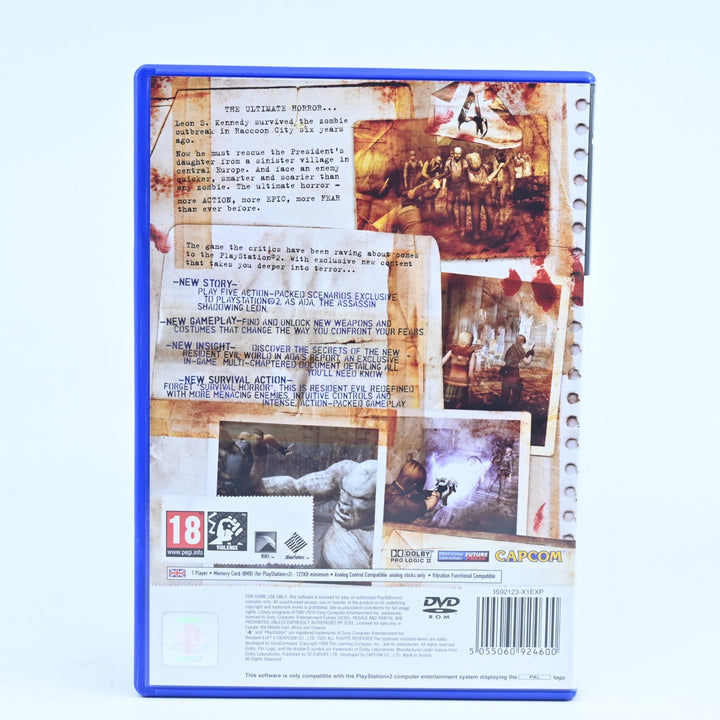 Resident Evil 4 - Sony Playstation 2 / PS2 Game + Manual - PAL - MINT DISC!