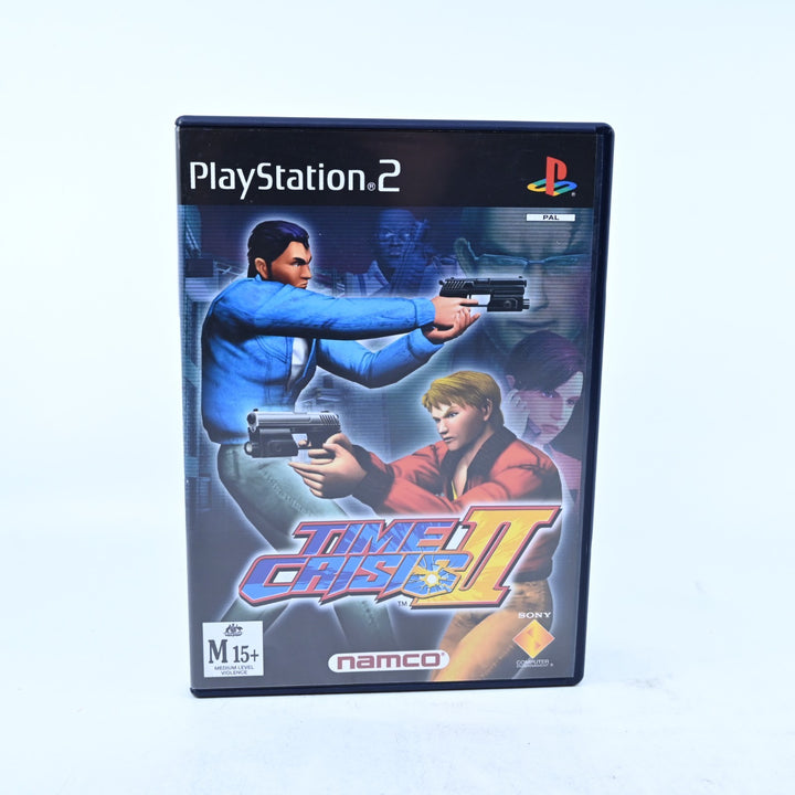 Time Crisis II - Sony Playstation 2 / PS2 Game + Manual - PAL - MINT DISC!