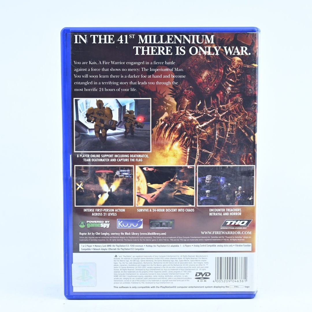 Warhammer 40,000: Fire Warrior - Sony Playstation 2 / PS2 Game + Manual - PAL