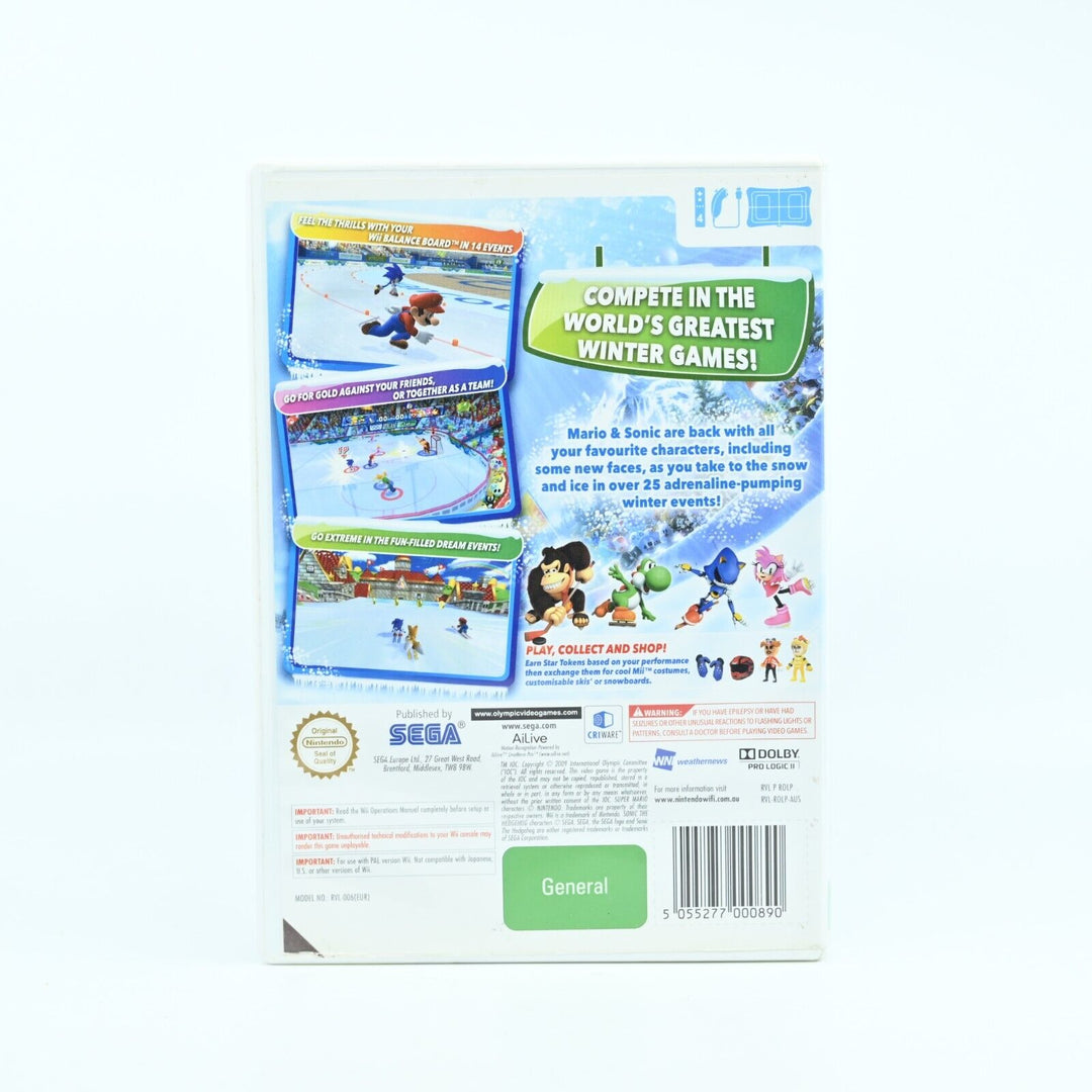 Mario & Sonic at the Olympic Winter Games - Nintendo Wii Game - PAL