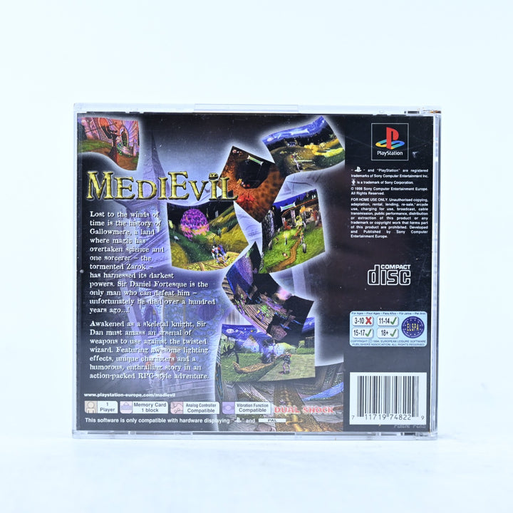 MediEvil - Sony Playstation 1 / PS1 Game - No Manual - PAL - MINT DISC!