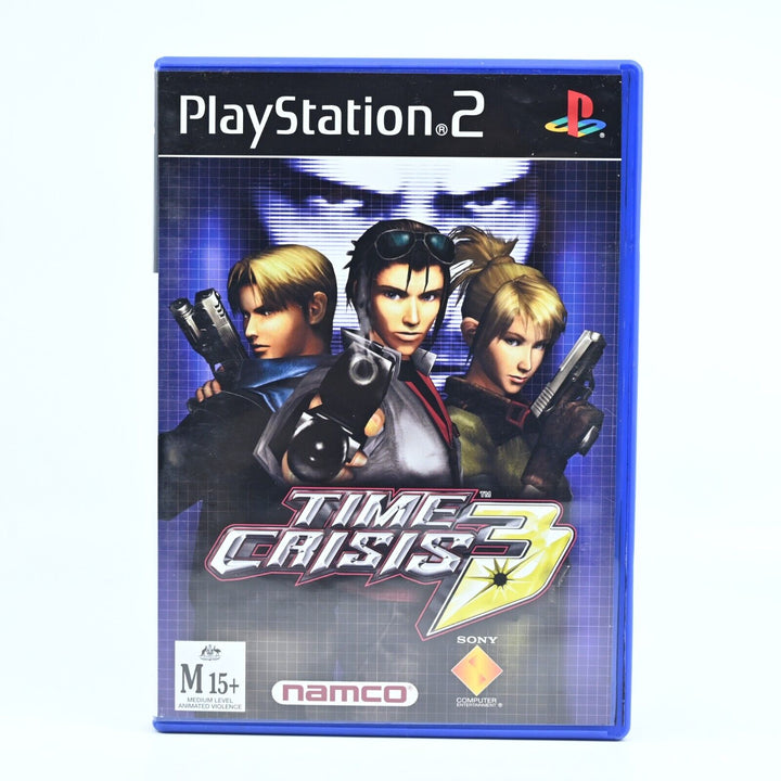 Time Crisis 3 - Sony Playstation 2 / PS2 Game + Manual - PAL - MINT DISC!