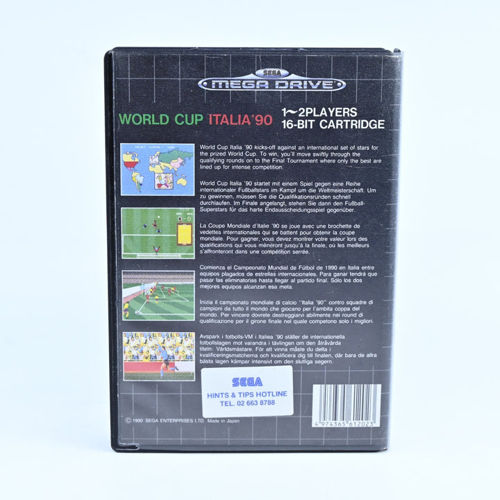 World Cup Italia '90 - Sega Mega Drive Game + Manual - PAL - FREE POST!