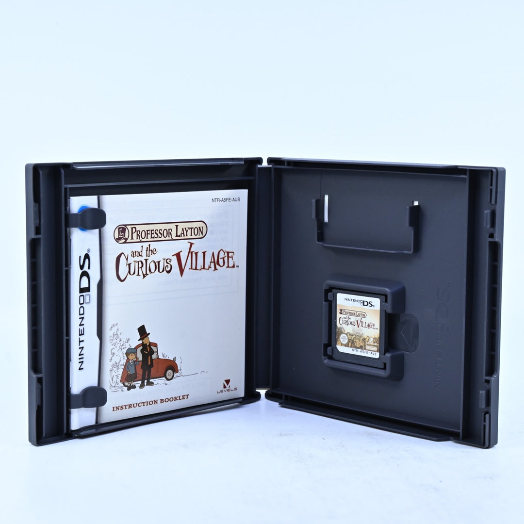 Professor Layton and the Curious Village - Nintendo DS Game - PAL + Manual