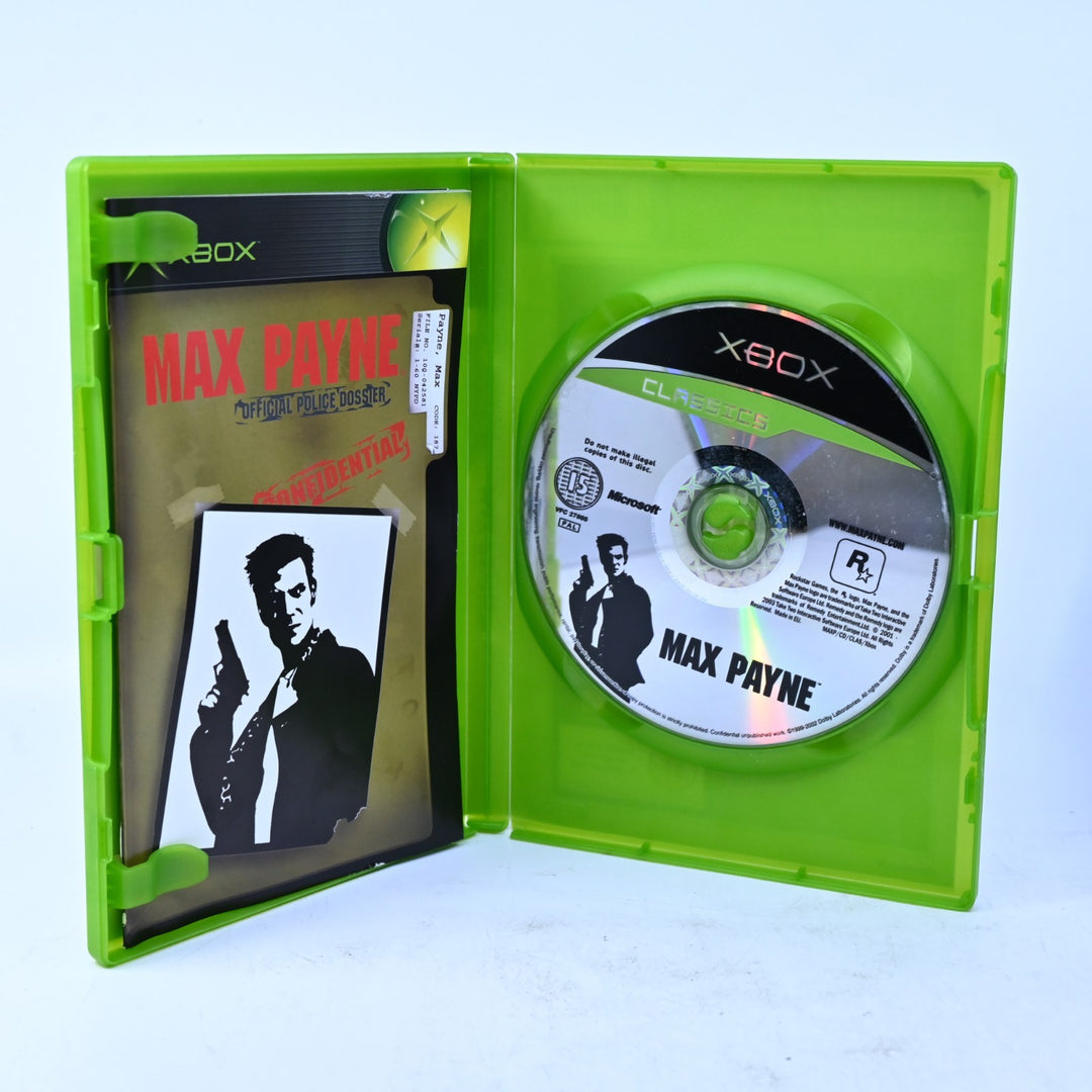 Max Payne - Original Xbox Game + Manual - PAL - MINT DISC!