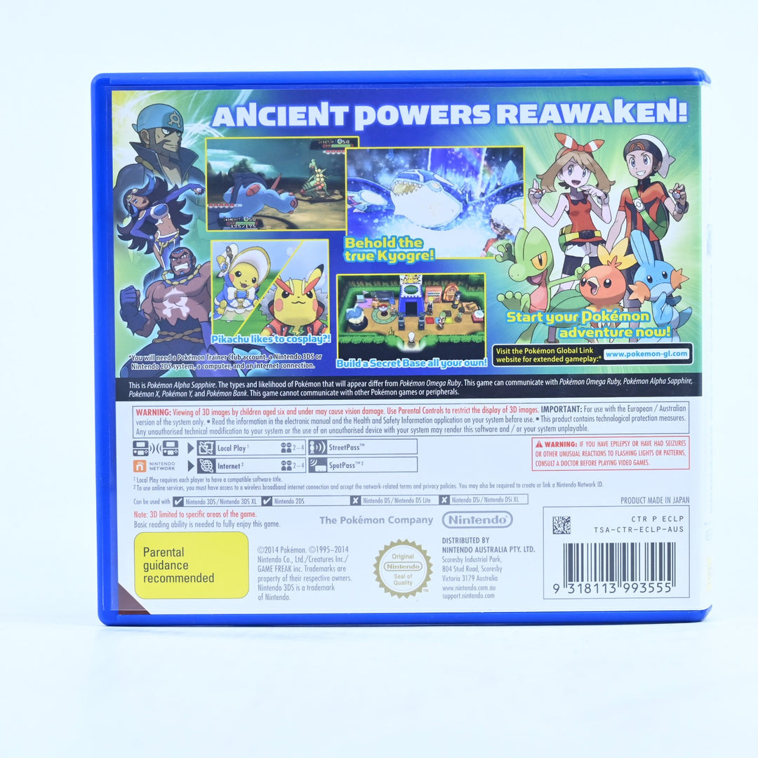 Pokemon Alpha Sapphire - Nintendo 3DS Game - PAL - FREE POST!