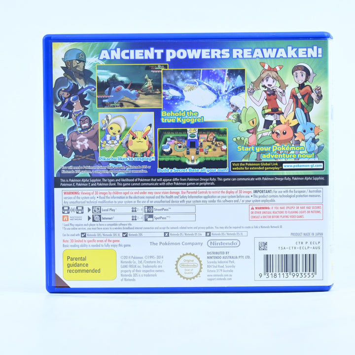 Pokemon Alpha Sapphire - Nintendo 3DS Game - PAL - FREE POST!
