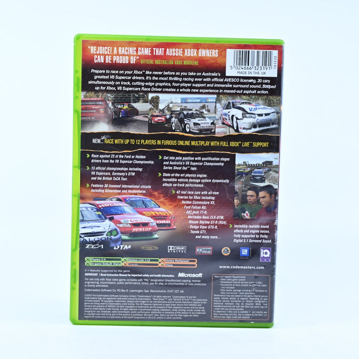 V8 Supercars Australia Race Driver - Original Xbox Game - No Manual - PAL