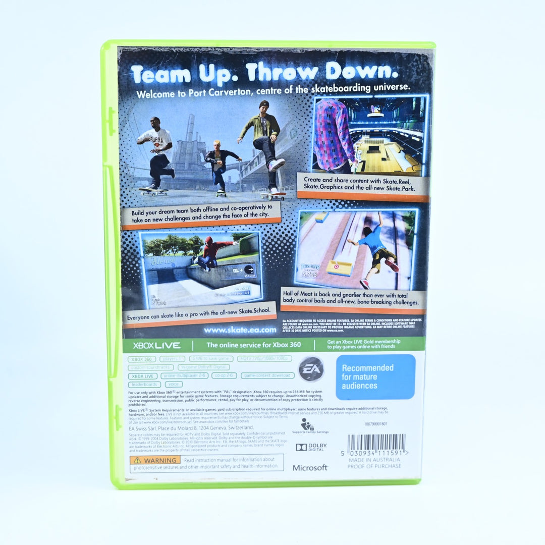Skate 3 - Xbox 360 Game + Manual - PAL - MINT DISC!