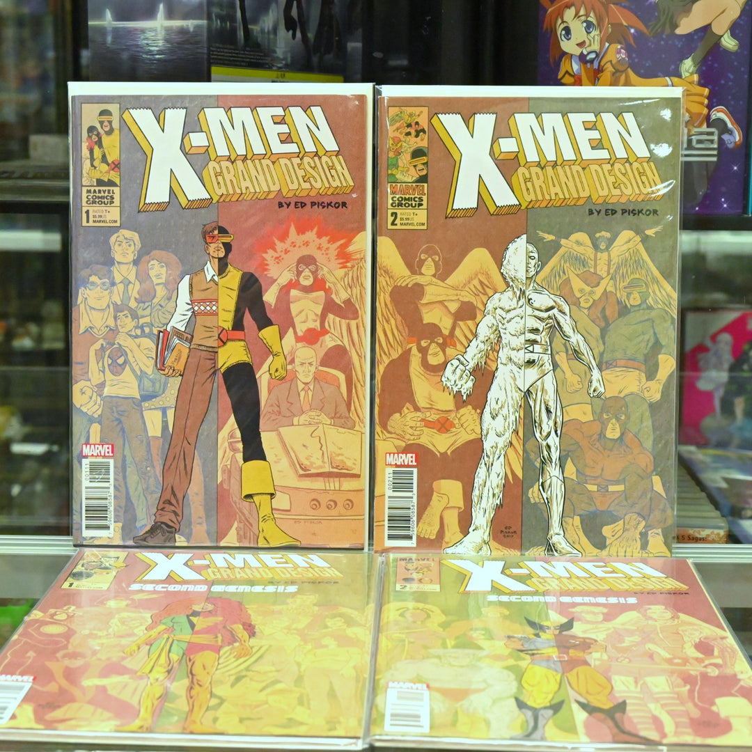 X-Men: Grand Design Parts 1&2 + 2nd Genesis Parts 1&2 - Piskor - Marvel Comics