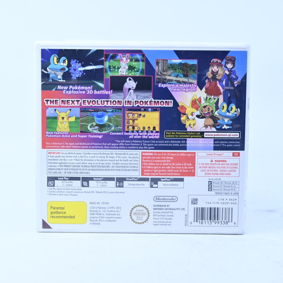 Pokemon Y - Nintendo 3DS Game - PAL + Manual - FREE POST!