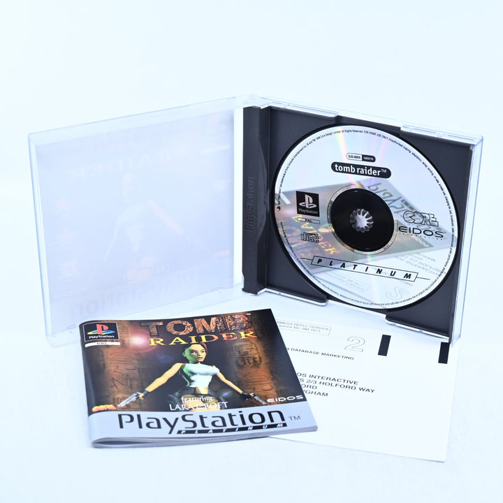 Tomb Raider - Sony Playstation 1 / PS1 Game + Manual - PAL - MINT DISC!