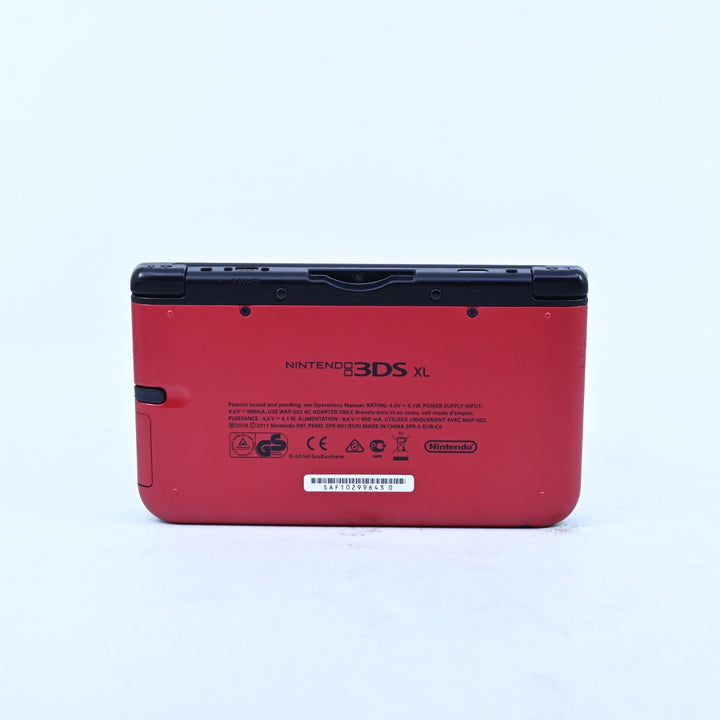 Red / Black Nintendo 3DS Console XL - SPR-001(EUR) + 4GB SD Card - PAL FREE POST