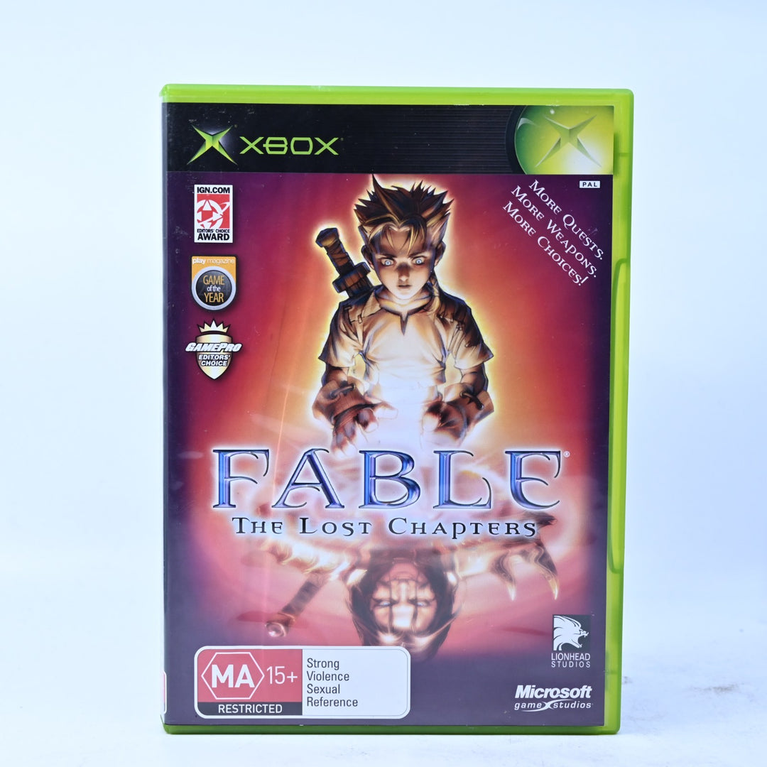 Fable: The Lost Chapters - Original Xbox Game + Manual - PAL - MINT DISC!
