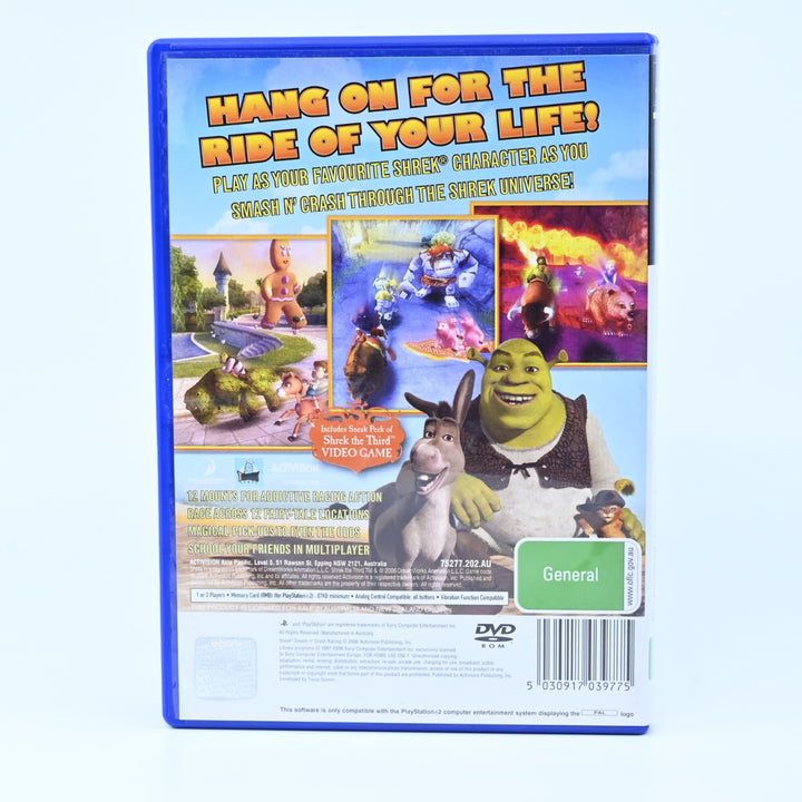Shrek Smash n' Crash Racing  - Sony Playstation 2 / PS2 Game + Manual - PAL