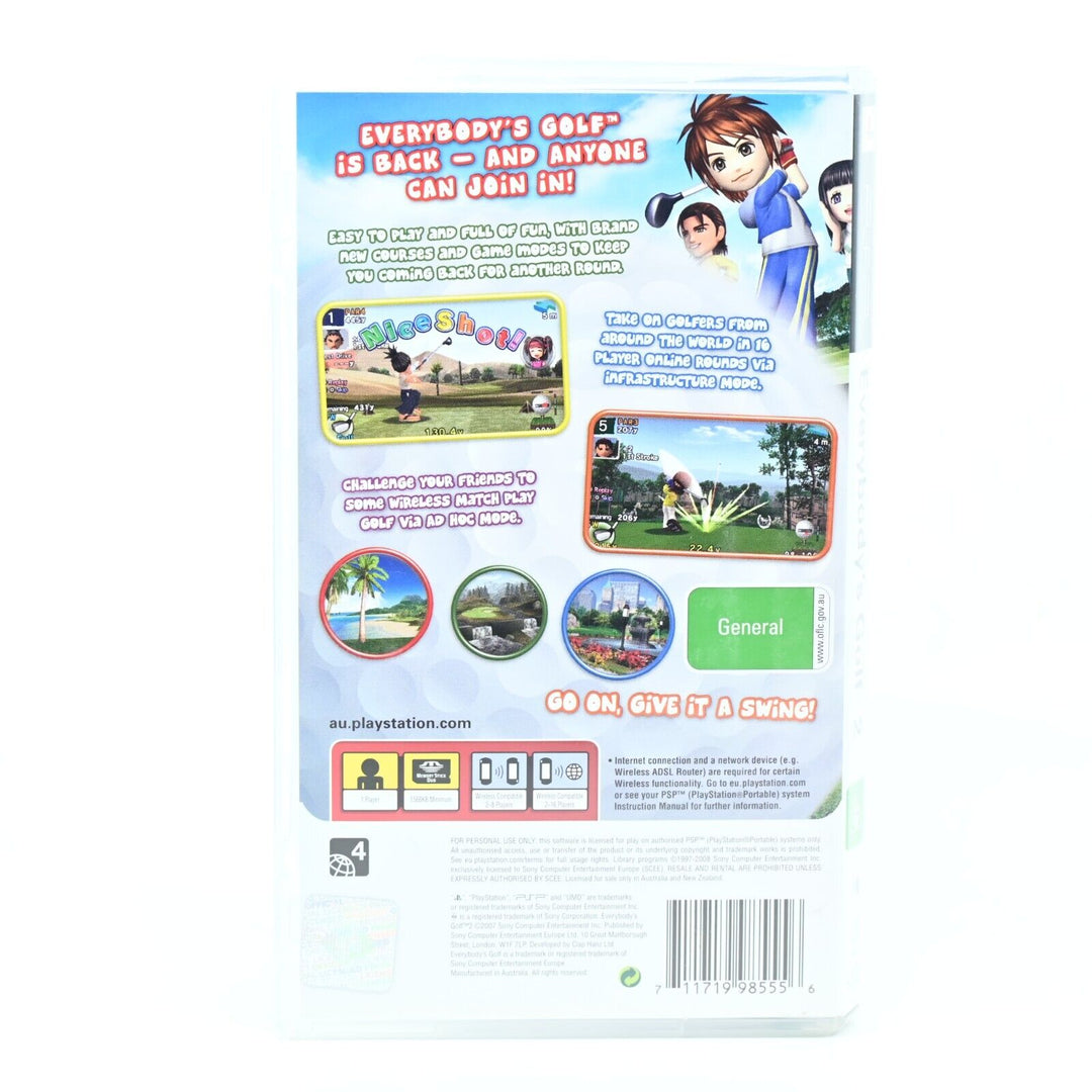 Everybody's Golf 2 - Sony PSP Game + Manual - FREE POST!