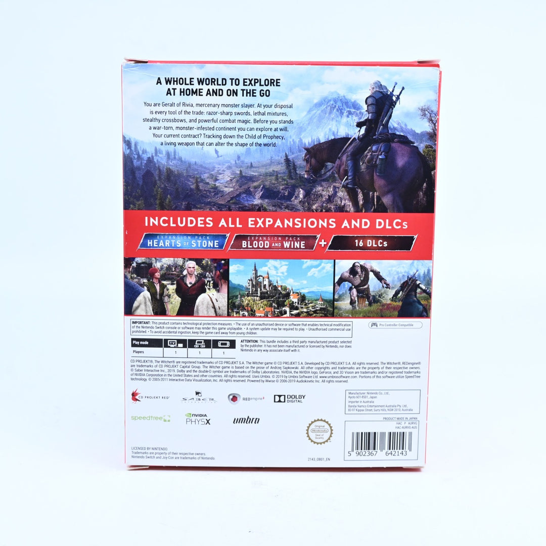 The Witcher Wild Hunt - Complete Edition - Nintendo Switch Game - FREE POST!