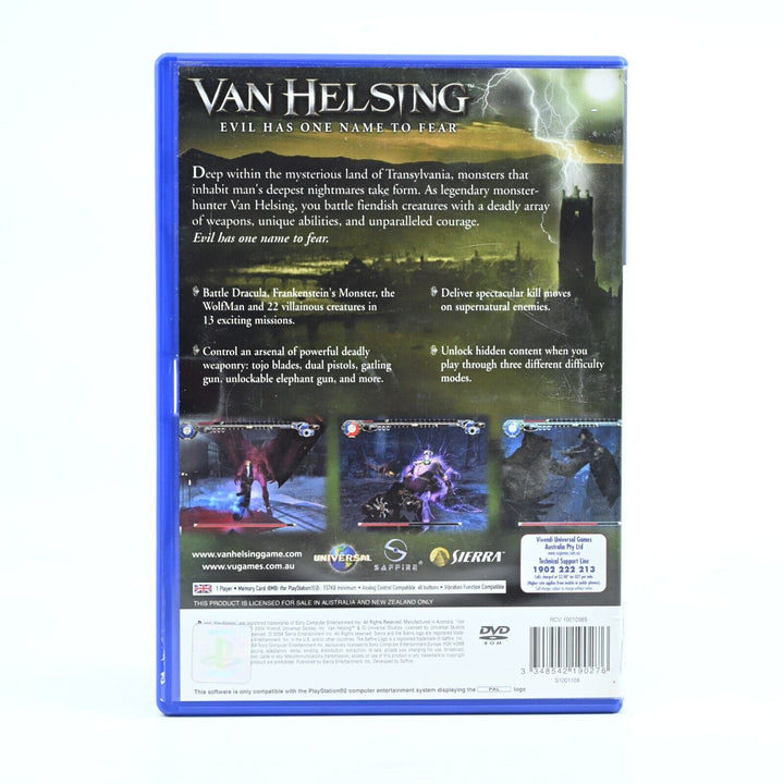 Van Helsing - Sony Playstation 2 / PS2 Game + Manual - PAL - FREE POST!