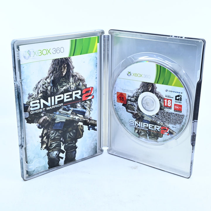 Sniper Ghost Warrior 2 - Limited Edition Steelbook - Xbox 360 Game + Manual
