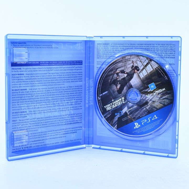 Tony Hawk's Pro Skater 1 + 2 - Sony Playstation 4 / PS4 Game - MINT DISC!
