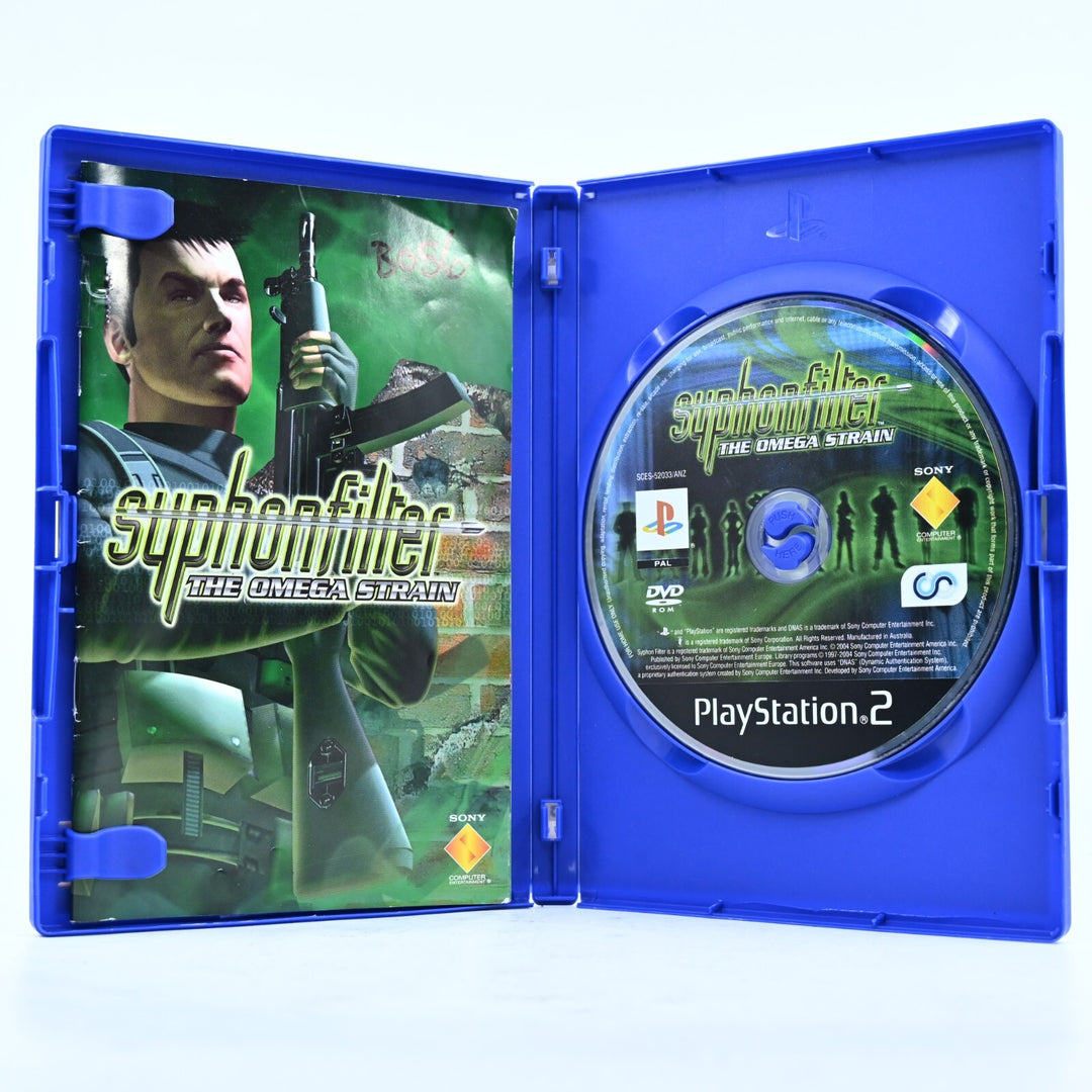 Syphon Filter: The Omega Strain - Sony Playstation 2 / PS2 Game + Manual - PAL