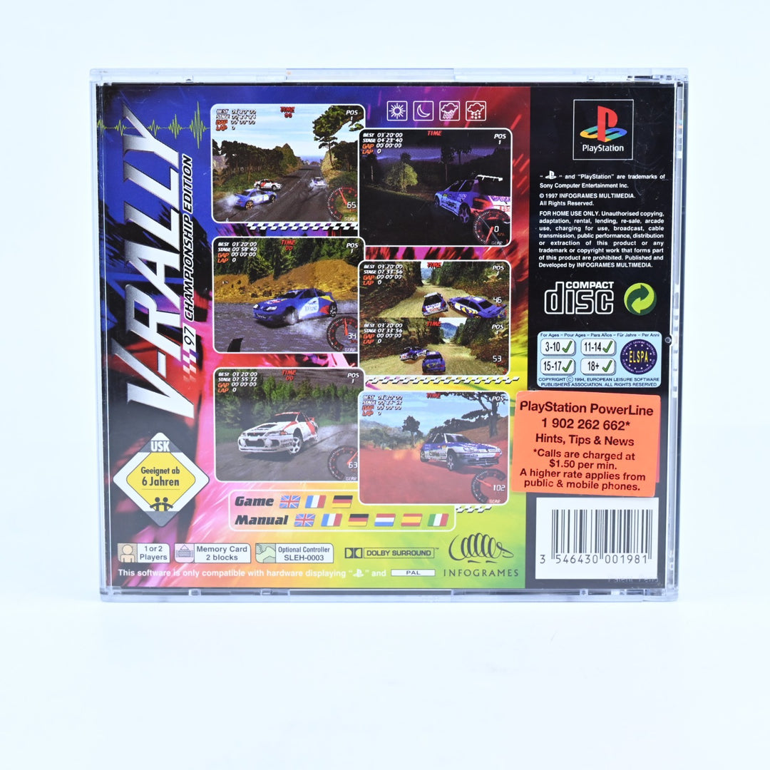 V-Rally: 97 Championship Edition - Sony Playstation 1 / PS1 Game + Manual - PAL
