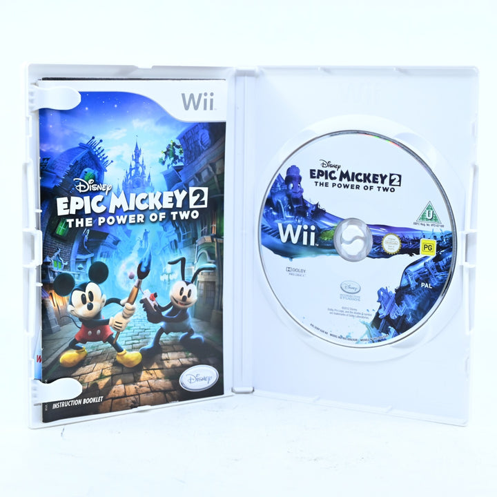 Disney Epic Mickey 2 - Nintendo Wii Game + Manual - PAL - NEAR MINT DISC! #2