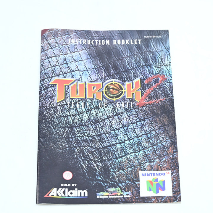 Turok 2: Seeds of Evil - N64 / Nintendo 64 Boxed Game - PAL - FREE POST!