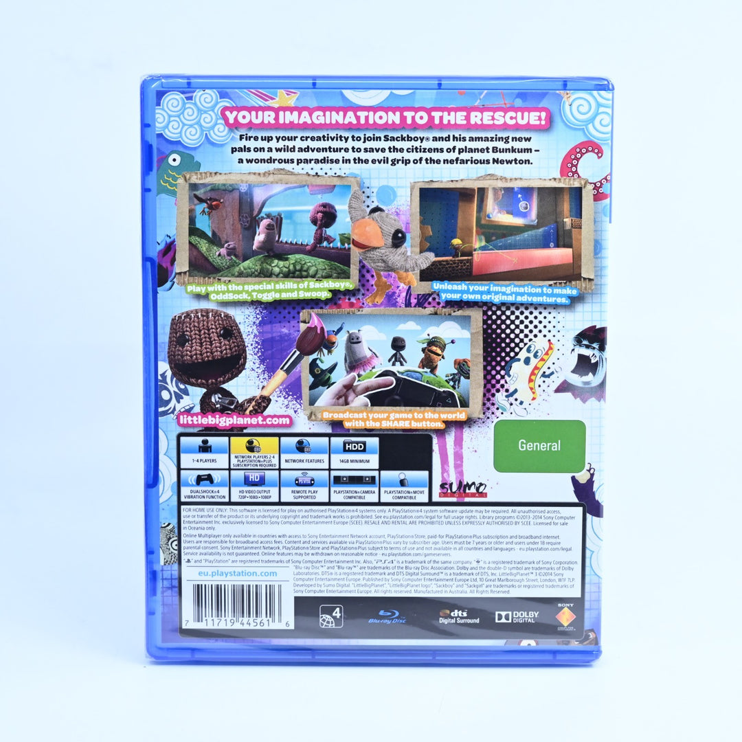 SEALED! LittleBigPlanet 3 - Sony Playstation 4 / PS4 Game - MINT DISC!
