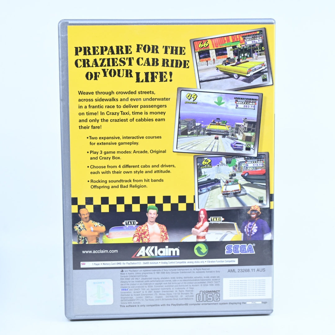 Crazy Taxi - Sony Playstation 2 / PS2 Game + Manual - PAL - MINT DISC!