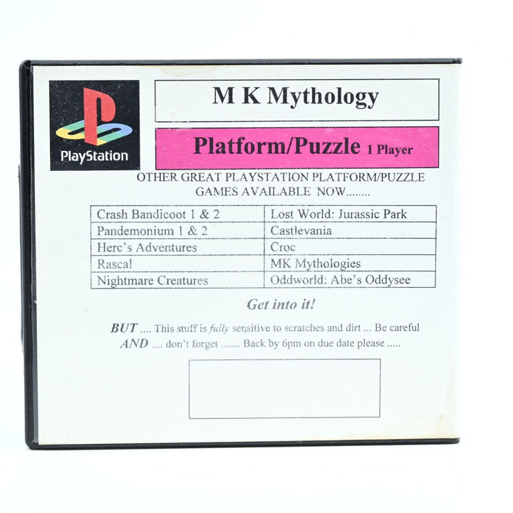 Mortal Kombat Mythologies Sub-Zero Sony Playstation 1 / PS1 Game - PAL MINT DISC