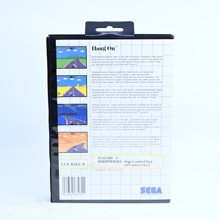 Hang On - Sega Master System Game + Manual - PAL - FREE POST!